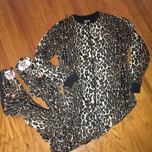 Leopard Cat Onesie Footie Pajamas